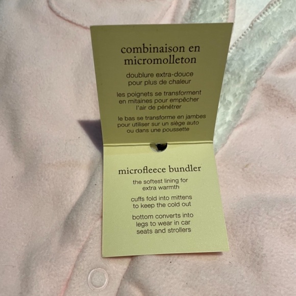 Baby Girl 3-6 months Microfleece Bundler - Picture 3 of 7